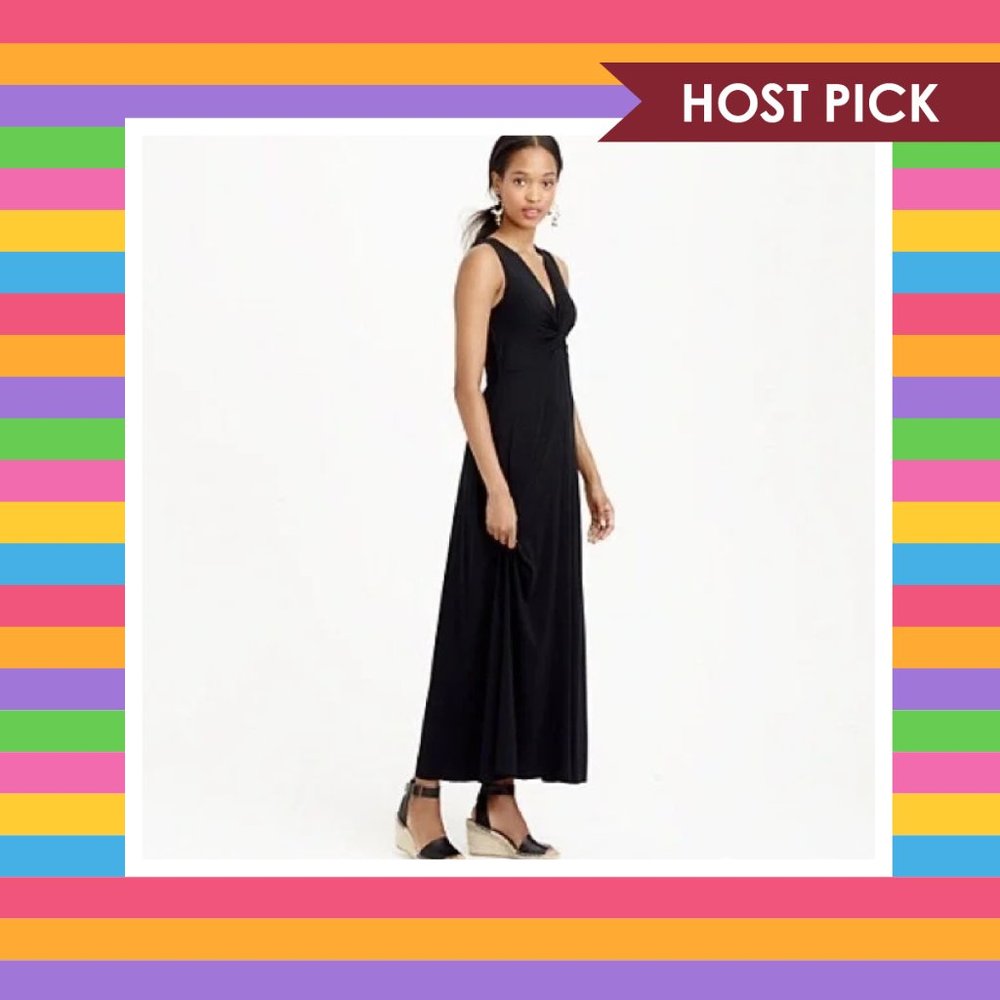 J. Crew Knotted Front Maxi Dress (S)